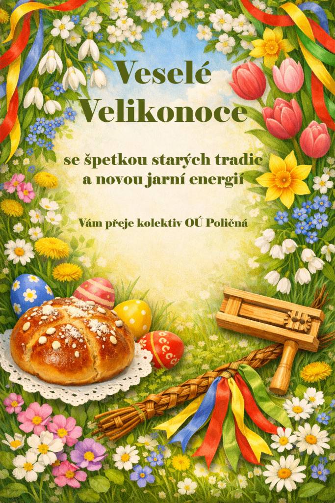 "Zvony odlétají do Říma" a na řadu přichází klapotáři. Jsme rádi, že se tato tradice v Poličné stále předává z generace na generaci.  Pokud i letos zachytíte klapotání na foto, klidně je pak pošlete na mail: obec@policna.cz. Kluci také budou rádi za vaši podporu. Příjemně prožité Velikonoce!