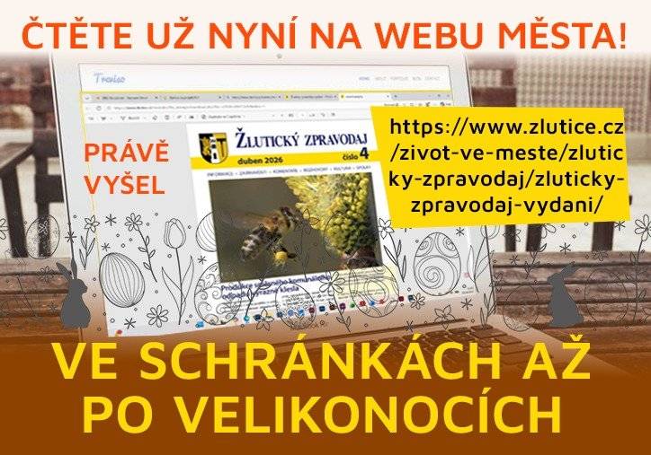 Vážení občané, Žlutický zpravodaj bude ve schránkách až po velikonocích. Již teď k přečtení na webových stránkách Žlutický zpravodaj-vydání - Oficiální stránky města Žlutice