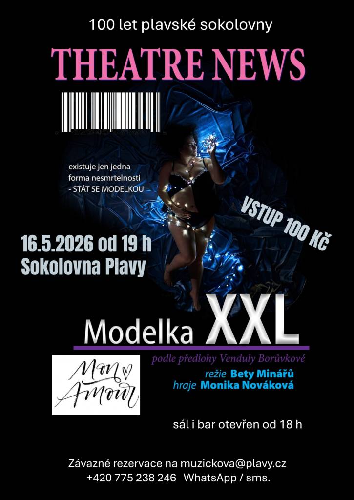 Přijďte se pobavit, zasmát a partnery pochopitelně vezměte s sebou. Hra získala ocenění na různých festivalech a přehlídkách po celé republice a vy ji můžete shlédnout 16.5. 2026 od 19 hod v Sokolovně Plavy.