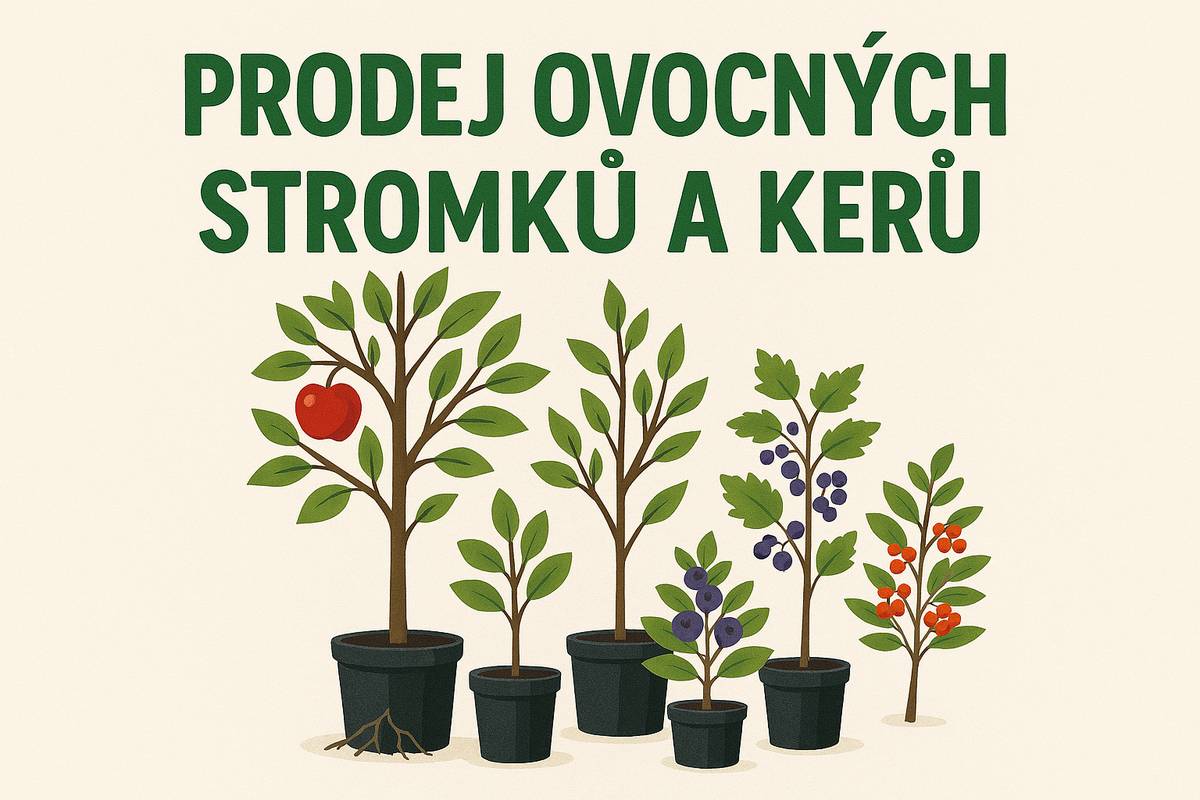 Český rodinný podnik Z Přírody přijede v úterý 7.4. ve 13:30 hod. prodávat ovocné stromky a keře prémiové kvality za velice příznivé ceny. Všechny stromky jsou krásně živé a vhodné pro jarní výsadbu.  K prodeji na místě budou: letní i zimní JABLONĚ A HRUŠKY, pozdní i ranné MERUŇKY, odolné BROSKVE A NEKTARINKY,  ŠVESTKY klasické, velkoplodé i vhodné k pálení, VIŠNĚ a TŘEŠNĚ srdcovky, různé druhy RYBÍZŮ, rezistentní ANGREŠT i ANGREŠT bez bodláků, velkoplodé RYNGLE a BLUMY, a KANADSKÉ BORŮVKY Ovocné stromky a keře jsou určeny pro jarní výsadbu ve vaší oblasti. Součástí prodeje je i odborné poradenství. Ceny od 50 do 250 Kč za kus.