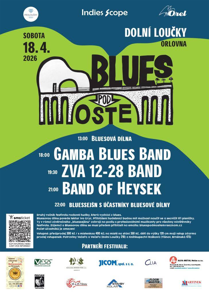 KDY: 18.4.2026 od 17:30 hodin  KDE: Orlovna Dolní Loučky  Blues je postaveno na 12 taktech, a proto bude na sále ochutnávka několika pivních dvanáctek z regionálních pivovarů. K dispozici alko/nealko bar a domácí občerstvení.  info níže