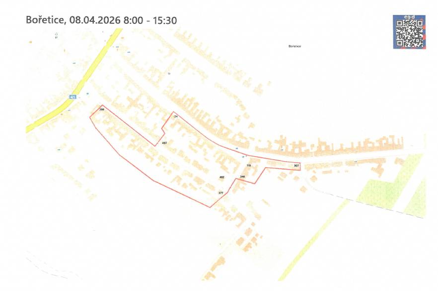 Vážení spoluobčané,   ve středu 8. dubna v době od 8.00 do 15.30 bude z důvodu plánovaných prací na zařízení distribuční soustavy přerušena dodávka elektrické energie.