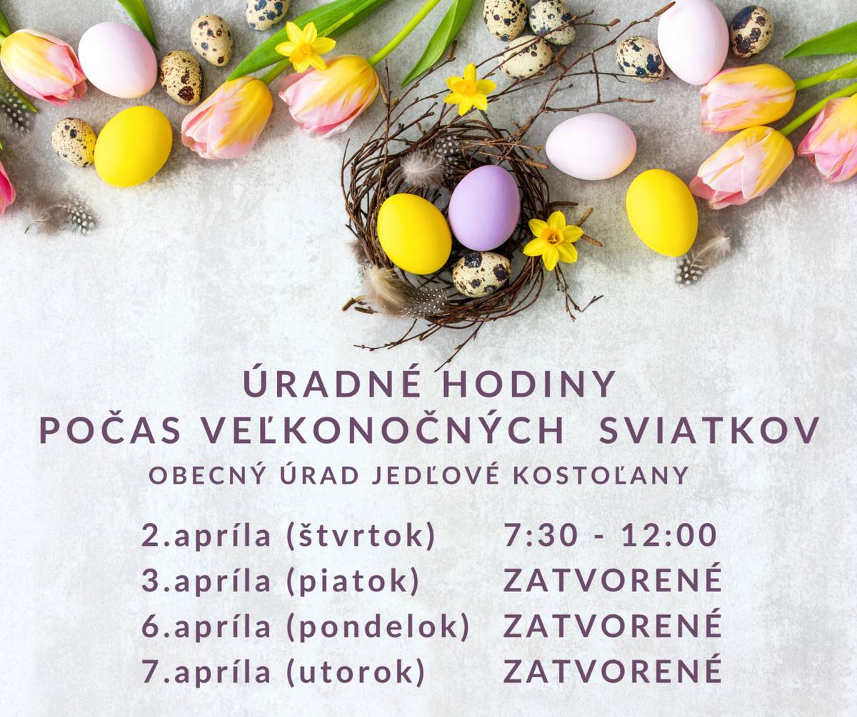 POČAS VEĽKONOČNYCH SVIATKOV