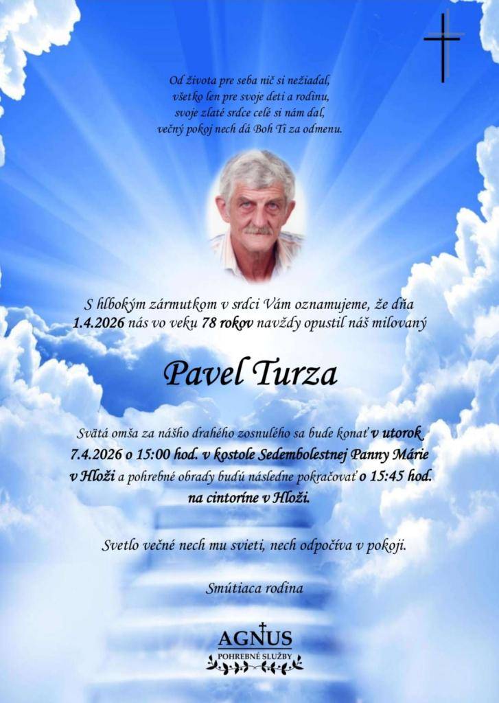 Turza Pavel apríl 2026