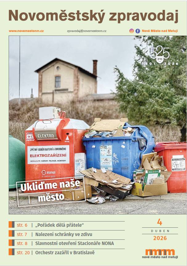 Právě vychází dubnové vydání Novoměstského zpravodaje roku 2026.
