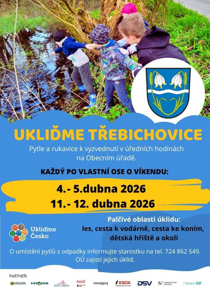 Pojďme uklidit nepořádek v naší obci a jejím okolí!