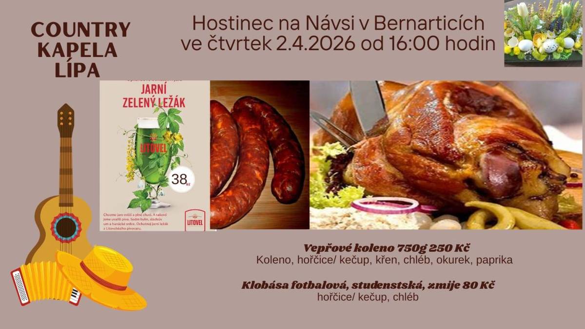 Pozvánka pro veřejnost z Bernartic.