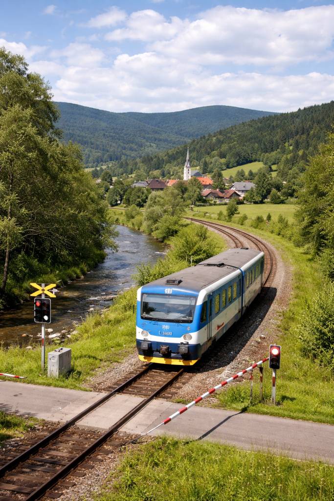 PRVNÍ VLAK NA OPRAVENÉ TRATI - Mikulovice - Jeseník