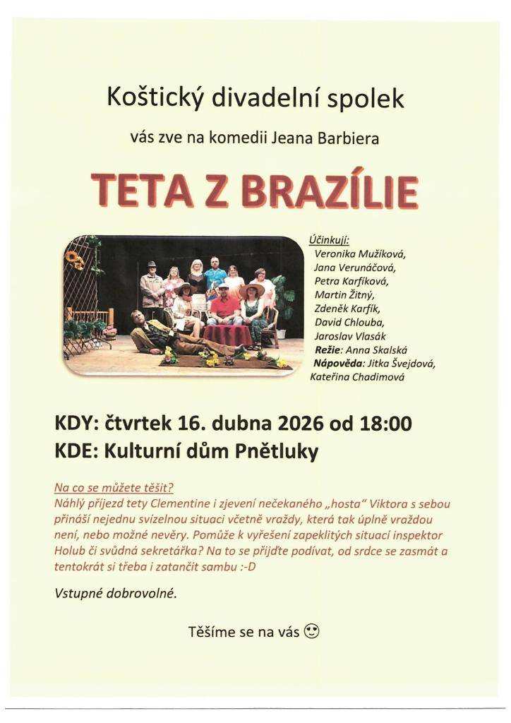 Pozvánka na Divadelní Představení