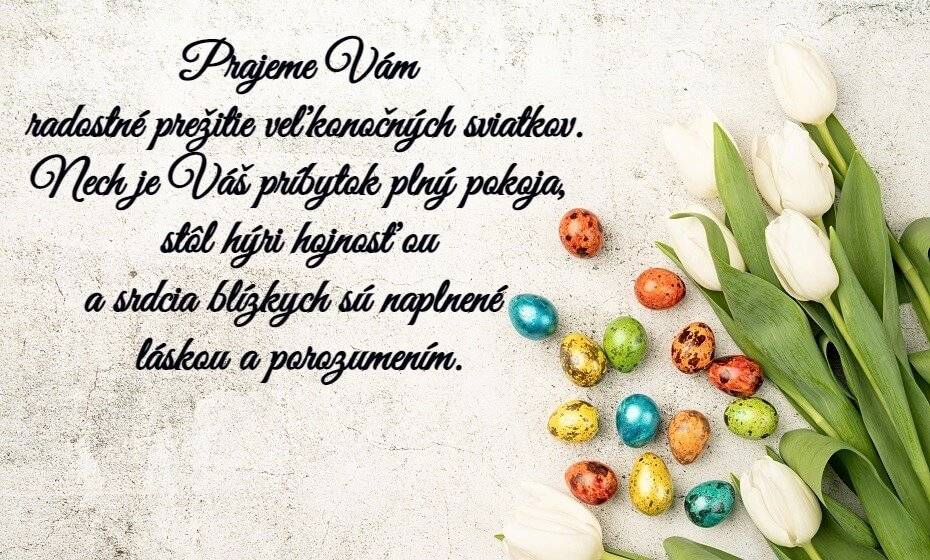 Príjemné prežitie veľkonočných sviatkov Vám želá starostka a kolektív obecného úradu.