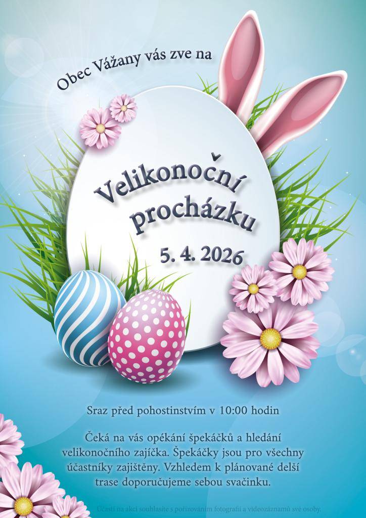 Sraz učastníků je v 10.00 hodin před pohostinstvím. Špekáčky pro všechny učastníky budou zajištěny. Na trase bude otevřené občerstvení sebou menší kapesné. Trasa cca 10 km.