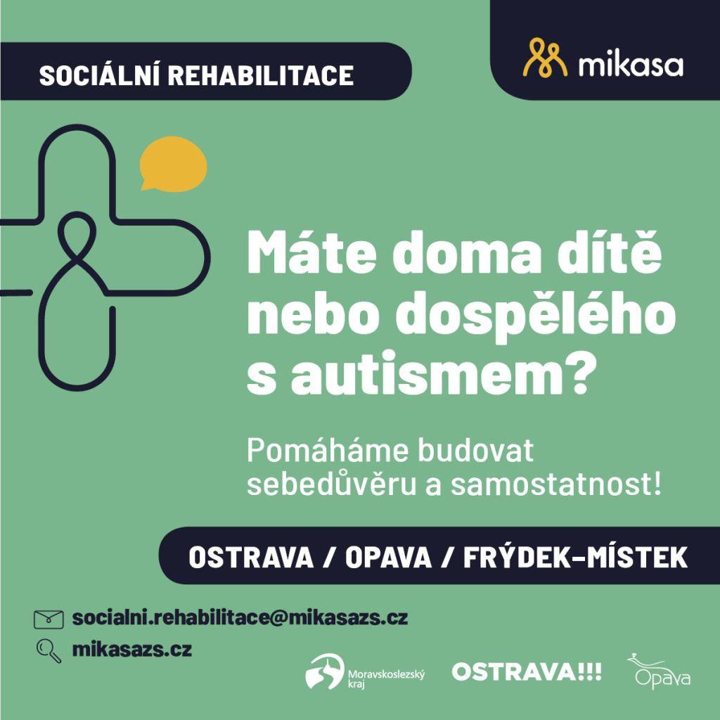 Sociální rehabilitace MIKASA z.s., je odborná služba, která provází děti i dospělé s vysokofunkčním autismem a Aspergerovým syndromem na cestě k větší samostatnosti a porozumění sobě samým.