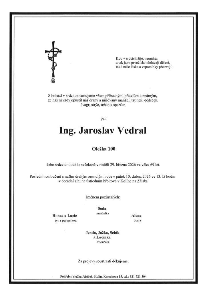 Parte - Ing. Jaroslav Vedral