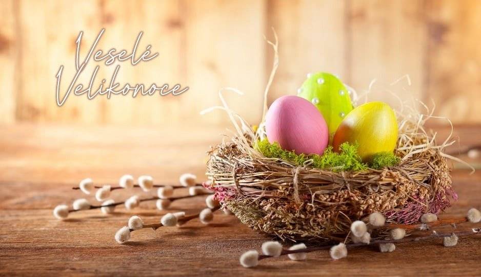 Vážení spoluobčané, přejeme Vám krásné a radostné prožití velikonočních svátků. Ať jsou tyto dny naplněny pohodou, setkáním s Vašimi blízkými a novou energií. Veselé Velikonoce!