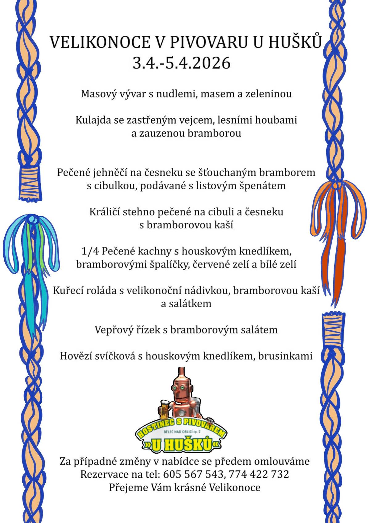 Velikonoce v pivovaru "U Hušků"