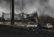 Následky útoku na palivové nádrže u Teheránu (snímky z 8. března 2026)