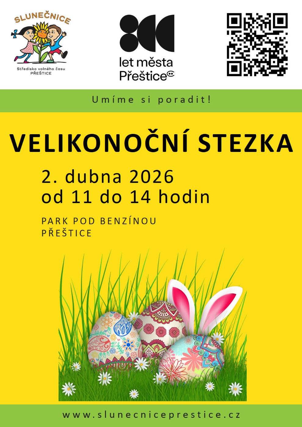 2. 4. 2026 | Velikonoční stezka, 11:00 - 14:00, park „kosmonautů“ pod benzínkou 2. 4. 2026 | Pašije, 17:00, Centrum J. Á. Komenského  3. 4. 2026 | Velkopáteční bohoslužba, 18:00, Centrum J. Á. Komenského 4. 4. 2026 | Velikonoční bojovka s úkoly, 14:00, konferenční sál KKC Přeštice 5. 4. 2026 | Boží hod velikonoční, 9:00, Centrum J. Á. Komenského 5. 4. 2026 | Římskokatolická farnost Přeštice, 10:30 modlitba, 11:00 Mše svatá – Eucharistie, 18:00 Nešpory 6. 4. 2026 | Velikonoce na Vícově, 10:00, kostel sv. Ambrože 6. 4. 2026 | Tradiční velikonoční stopovačka Mateřského centra, 15:30, Centrum J. Á. Komenského ----- Dům historie Přešticka - otevírací doba o Velikonocích:  3., 4. a 5. dubna 2026 | 14:00 - 17:00 6. dubna zavřeno