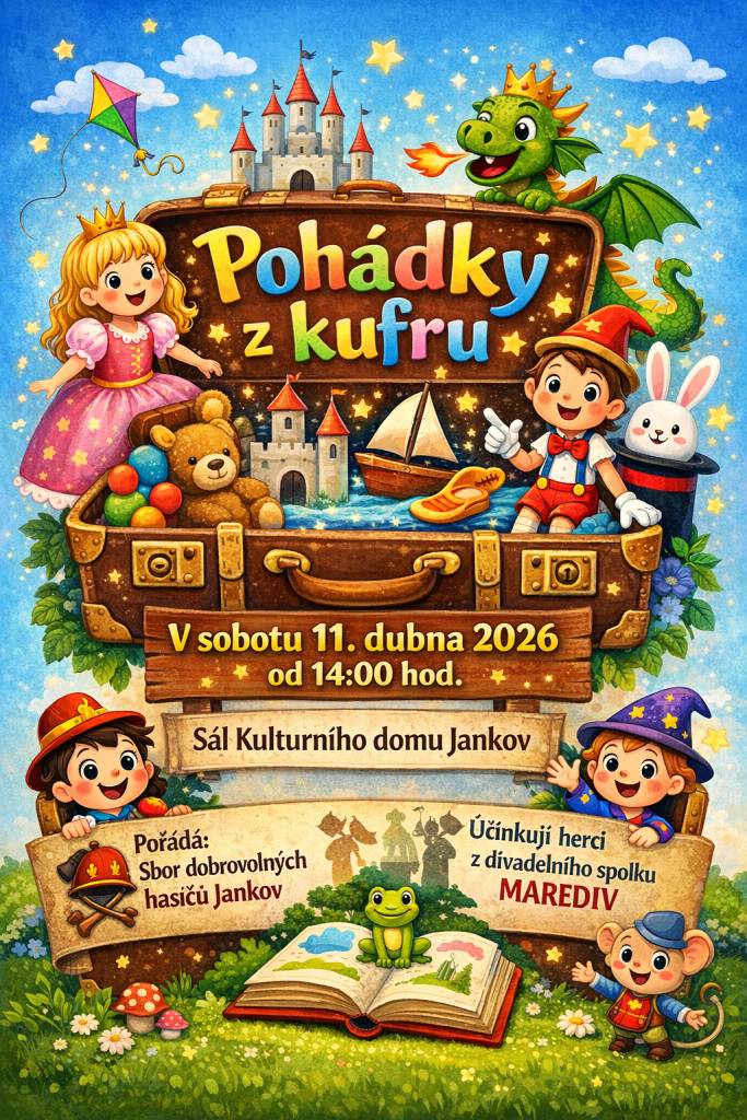 V sobotu 11. dubna 2026 od 14:00 hodin se koná zajímavá akce, která bude otevřena pro všechny návštěvníky, hlavně děti. Přijďte se podívat a zapojit se do aktivit, které pro vás připravujeme.