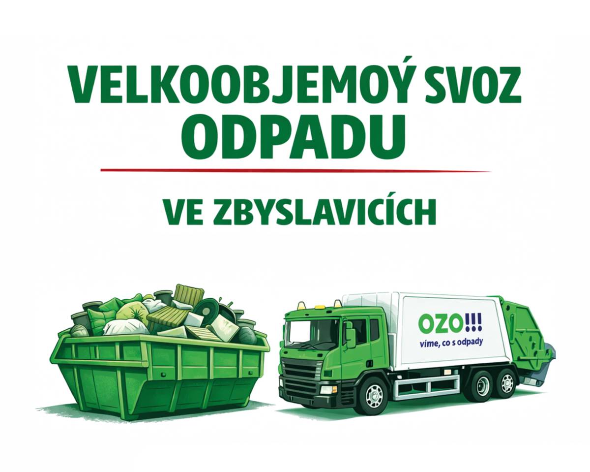V sobotu 11. dubna 2026 od 11:30 do 14:00 proběhne ve Zbyslavicích svoz velkoobjemového odpadu i elektra.