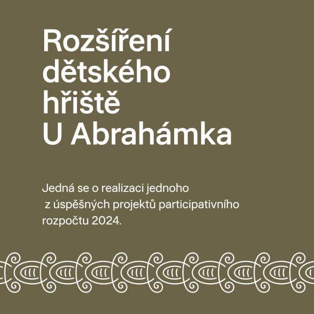 Rada města doporučuje zastupitelům schválit rozpočtové opatření ve výši 400 tisíc korun na realizaci jednoho z úspěšných projektů participativního rozpočtu 2024. Jedná se o návrh Rozšíření dětského hřiště U Abrahámka, pro který se původně počítalo s částkou přibližně 700 tisíc korun.                               Číst dál...