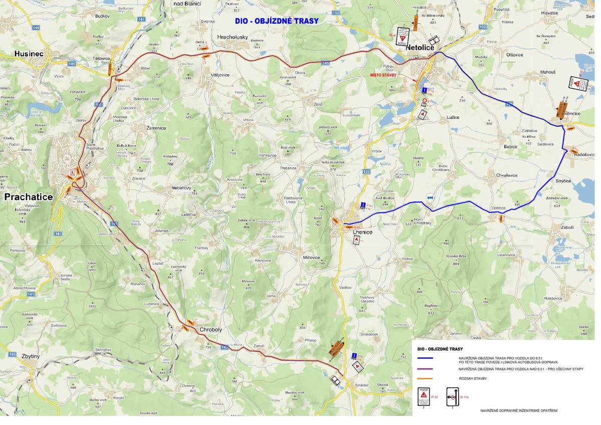 V souvislosti s plánovanou opravou Gregorovy ulice v Netolicích informujeme o připravované uzavírce a vedení objízdné trasy. Termín akce je plánován od 13. 4. 2026 do 30. 4. 2027.