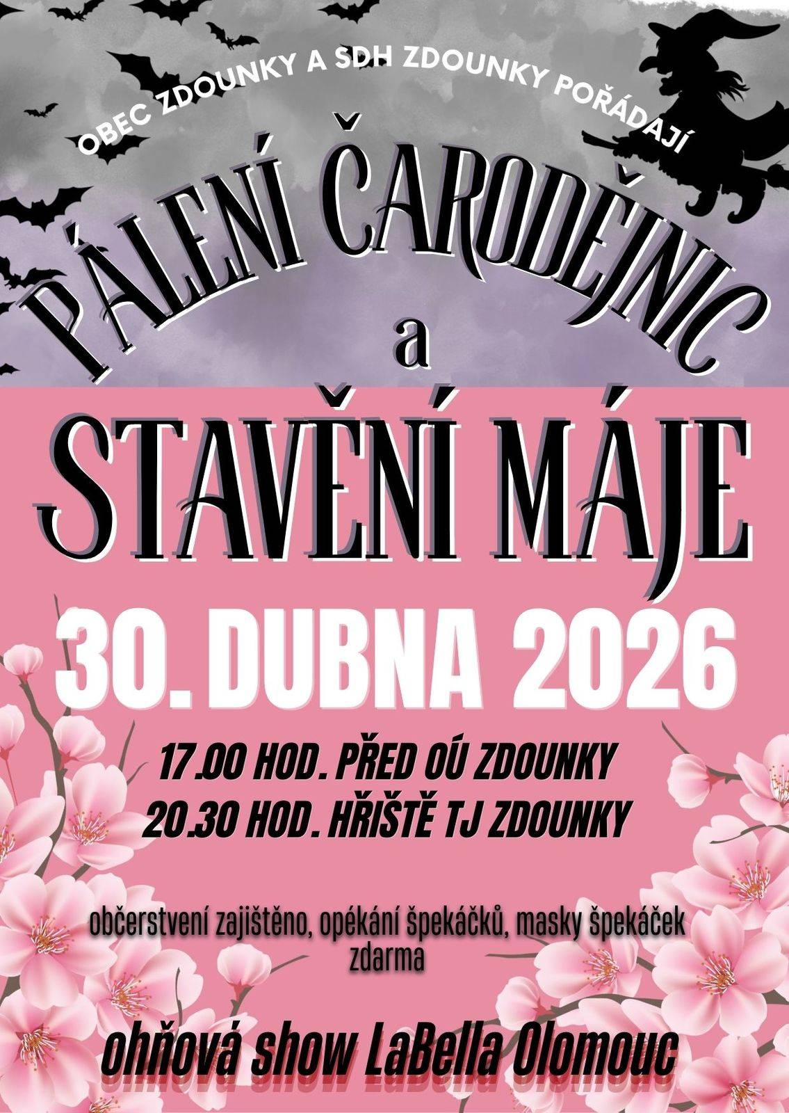 Pálení čarodějnic a stavění máje