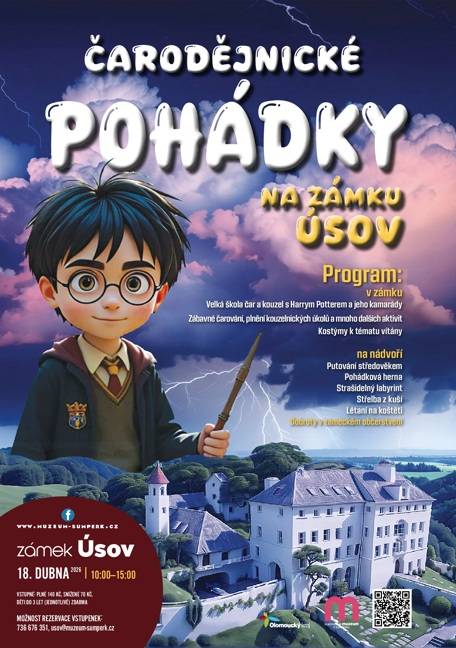 > program duben 2026  > 9.4. - 9.5.2026 - výstava fotografií Jindřich Buxbauma "Autismus Autenticky"  > 18.4.2026 - Zámek Úsov - "Čarodějnické pohádky"  > od 15.4. - 21.června 2026 - Muzeum Zábřeh - "Legenda jménem bicykl"