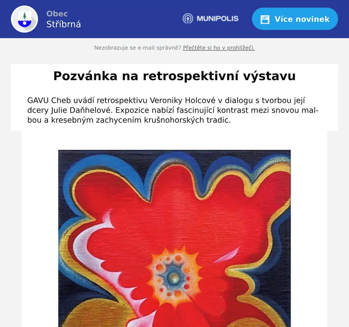 GAVU Cheb uvádí retrospektivu Veroniky Holcové v dialogu s tvorbou její dcery Julie Daňhelové. Expozice nabízí fascinující kontrast mezi snovou malbou a kresebným zachycením krušnohorských tradic.