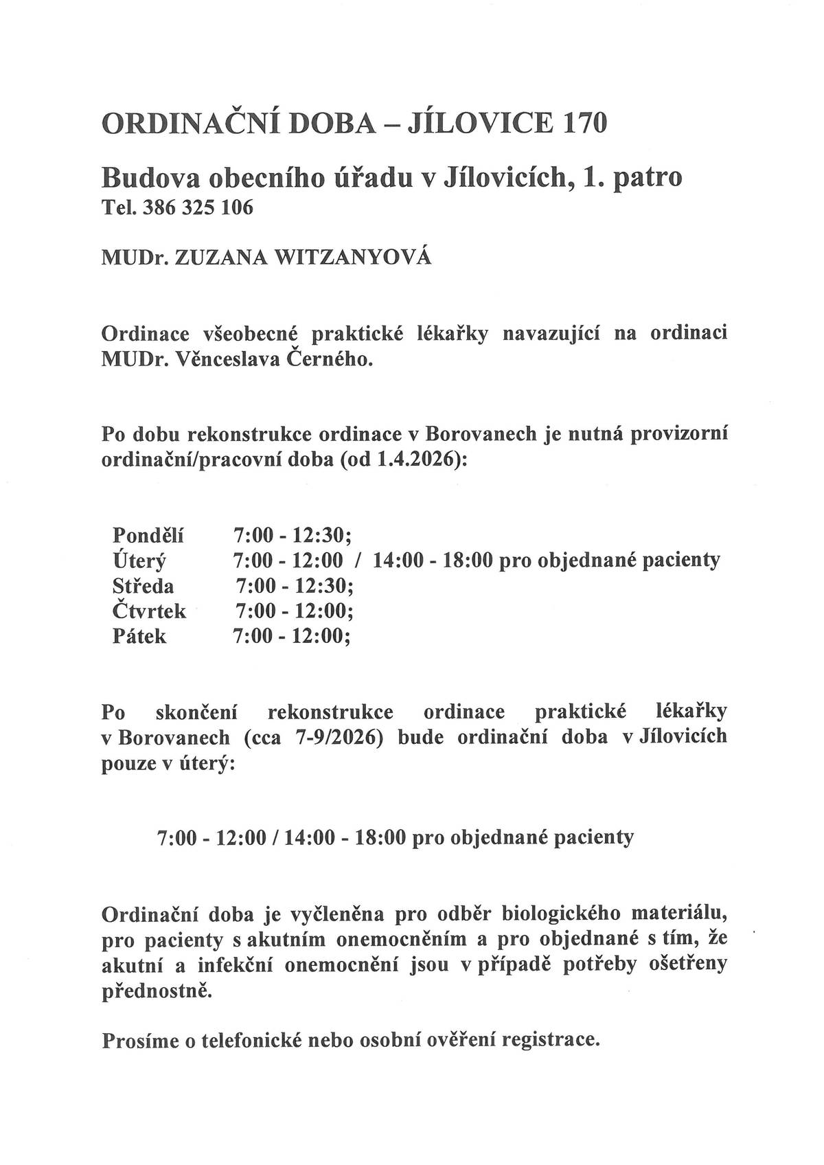 MUDr. Zuzana Witzanyová