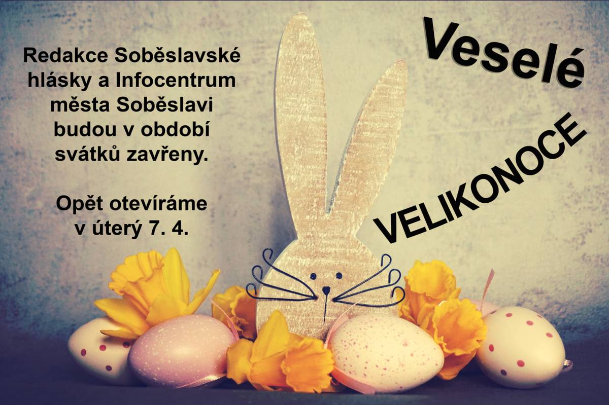 Opět otevíráme v úterý 7. 4. 2026. Přejeme veselé Velikonoce!