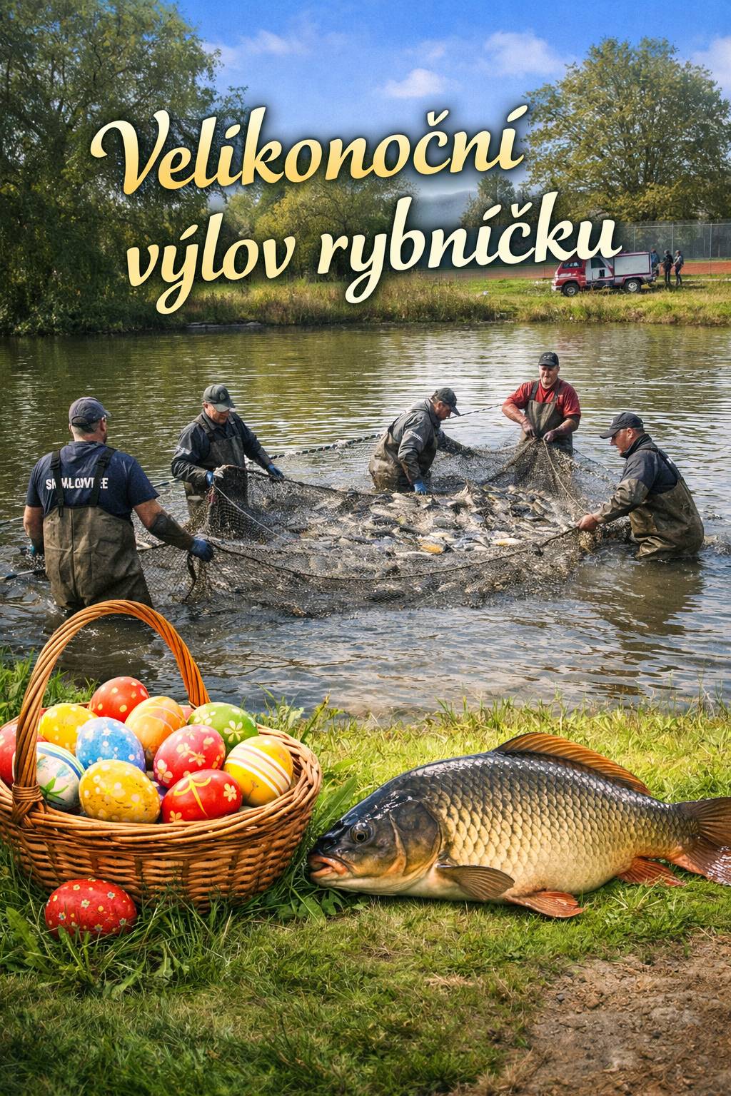 Vážení sousedé, jménem SDH Malovice Vás zveme dne 3. 4. 2026 od 8:00 hod. na velikonoční výlov rybníčku v Malovicích u tenisového kurtu. Prodej ryb bude na místě zahájen od 9:00 hod. Ke každé zakoupené rybě obdržíte velikonoční vajíčko zdarma. Těšíme se na Vaši účast. Za SDH Malovice s pozdravem Jiří Kolář