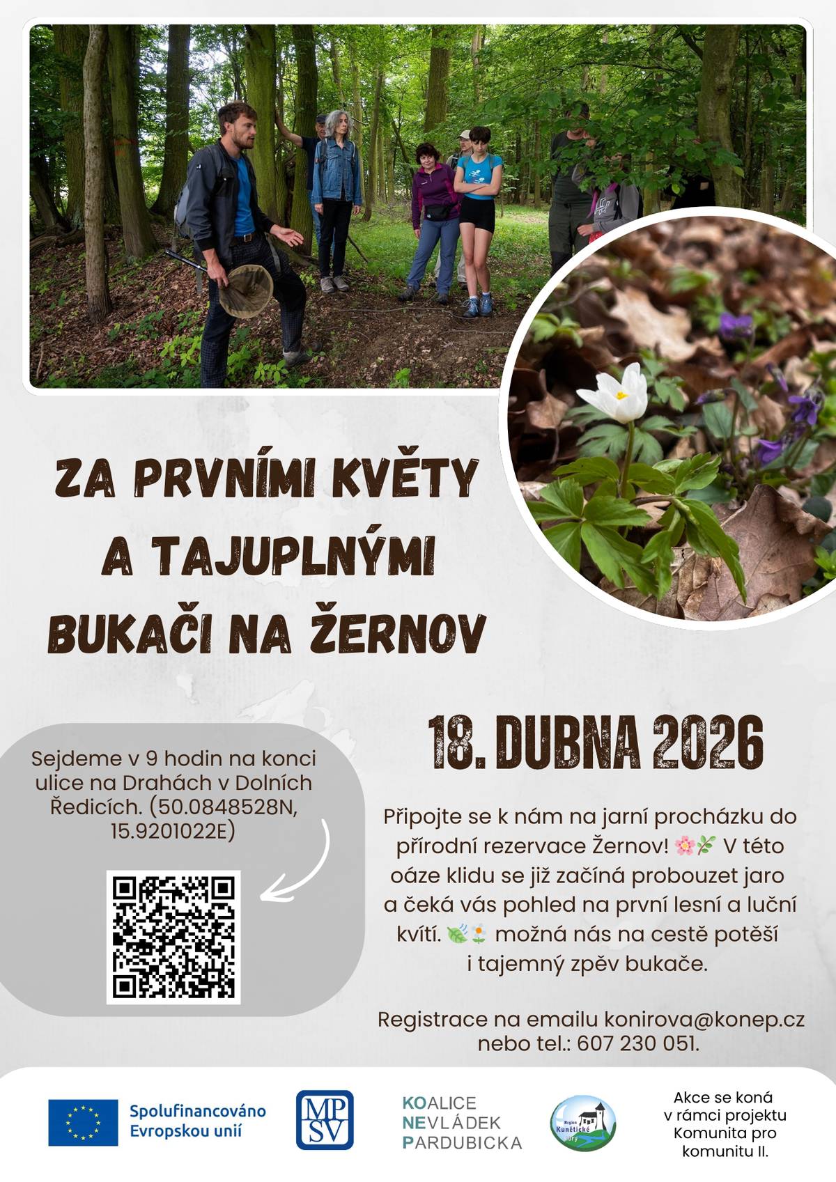 Přírodní rezervace Žernov - setkání v rámci projektu Komunita pro komunitu II. viz. příloha.