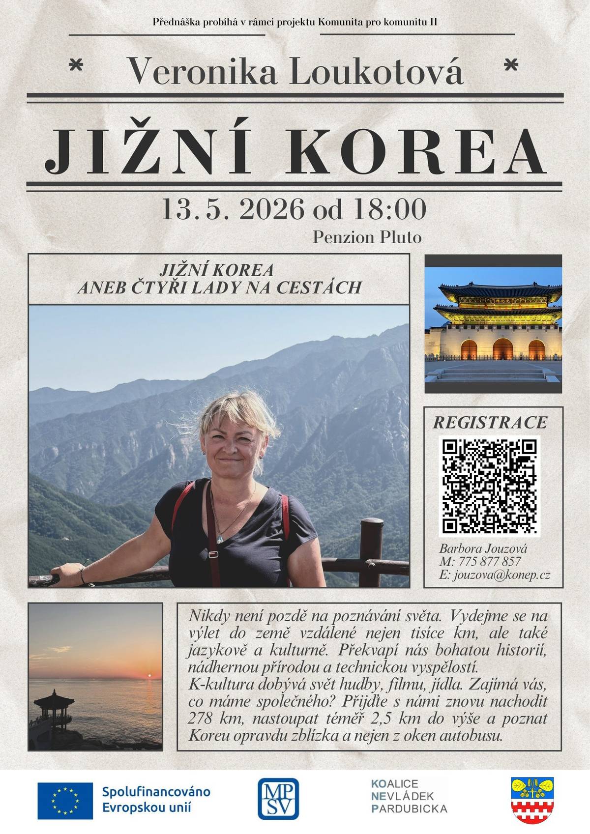 Jižní Korea - setkání v rámci projektu Komunita pro komunitu II. viz. příloha.