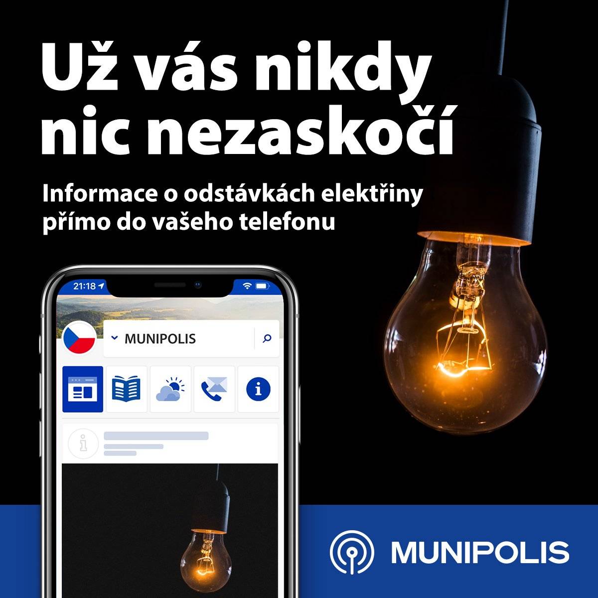 Dne 20.4.2026 od 7:30 do 15:00hod. bude přerušena dodávka el. energie v ul. Fišerova, čp. 1349 až po čp. 1362.