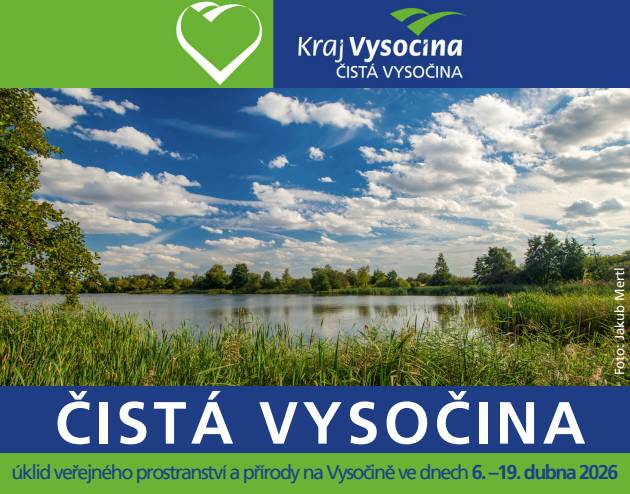 I v letošním roce se mohou u nás dobrovolníci zapojit do akce Čistá Vysočina. Odpadky se se budou sbírat podél komunikací v okolí Cejle a to v těchto týden, tedy od 6. do 19. 4. 2026 Pytle a reflexní vesty spolu s pokyny pro sběrače a informace o úsecích jsou k dispozici na obecním úřadě. Případné další informace jsou na www.kr-vysocina.cz/cistavysocina