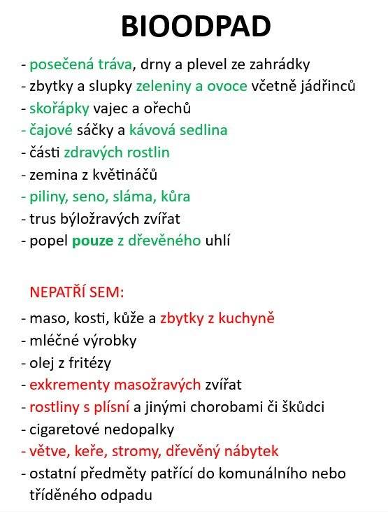 Dnešním dnem jsou opět na obvyklých místech přistaveny modré velkoobjemové kontejnery na bioodpad, na větve zůstává zelený kontejner v Bosně. 📌Prosím o dodržování třídění odpadu, kontejnery mají informační cedule. 🔎Kde jsou kontejnery? Hledejte zde ♻️ Co do nich patří a nepatří? Čtěte níže 📗Výhody kompostování a jak na to najdete v příloze⤵️