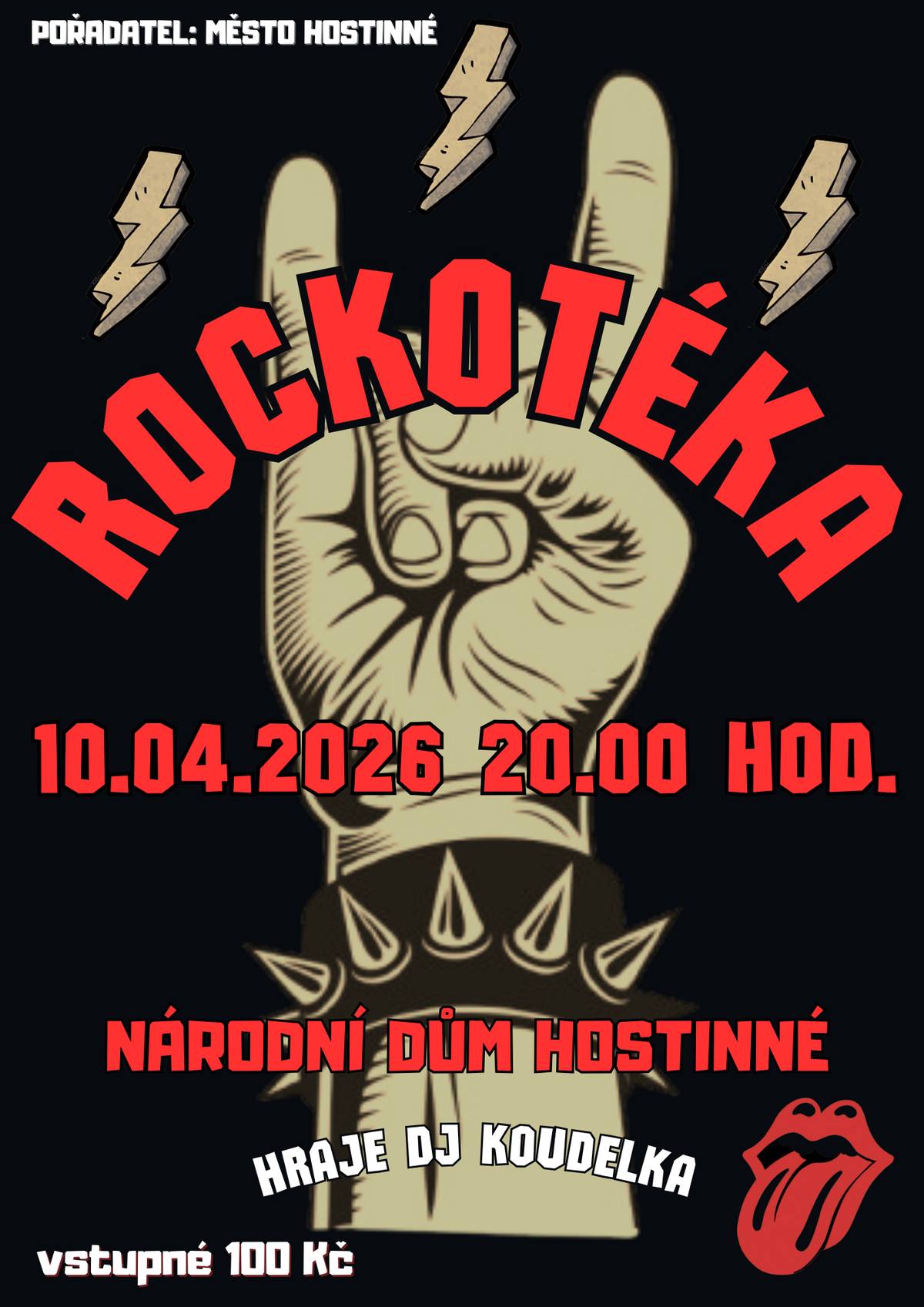 🎶✨ ROCKOTÉKA JE TADY! ✨🎶 Připrav se na večer plný těch největších rockových hitů, skvělé atmosféry a tance až do noci! 🕺💃 Čeká tě pořádná dávka legendárních songů, které tě zvednou ze židle – ať už dorazíš s partou, nebo sólo, o zábavu bude rozhodně postaráno! 🔥 📅 10. dubna 2026 🕗 20:00 hodin 📍 Národní dům Hostinné 🎧 DJ Koudelka 💸 100 Kč 👉 Doraz, vezmi kámoše a užij si večer plný rocku! Těšíme se 🙌