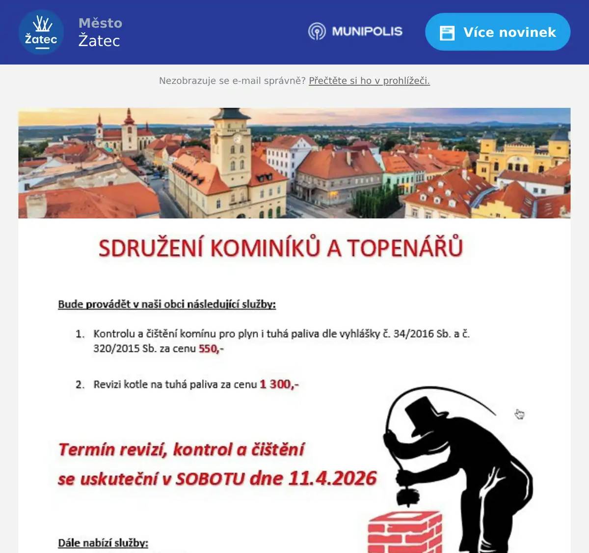 E-mail a SMS jsou součástí placené reklamy. Pokud je nechcete dostávat, uveďte to, prosím, v odpovědi na tento e-mail. Upravíme Váš profil v registraci Mobilního rozhlasu, abyste další placené nabídky nedostávali. Děkujeme!