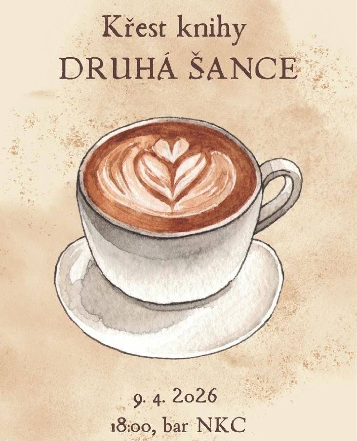 Zveme vás na křest knihy Druhá šance Johany Kral, který se koná 9. dubna v baru NKC od 18 hodin.