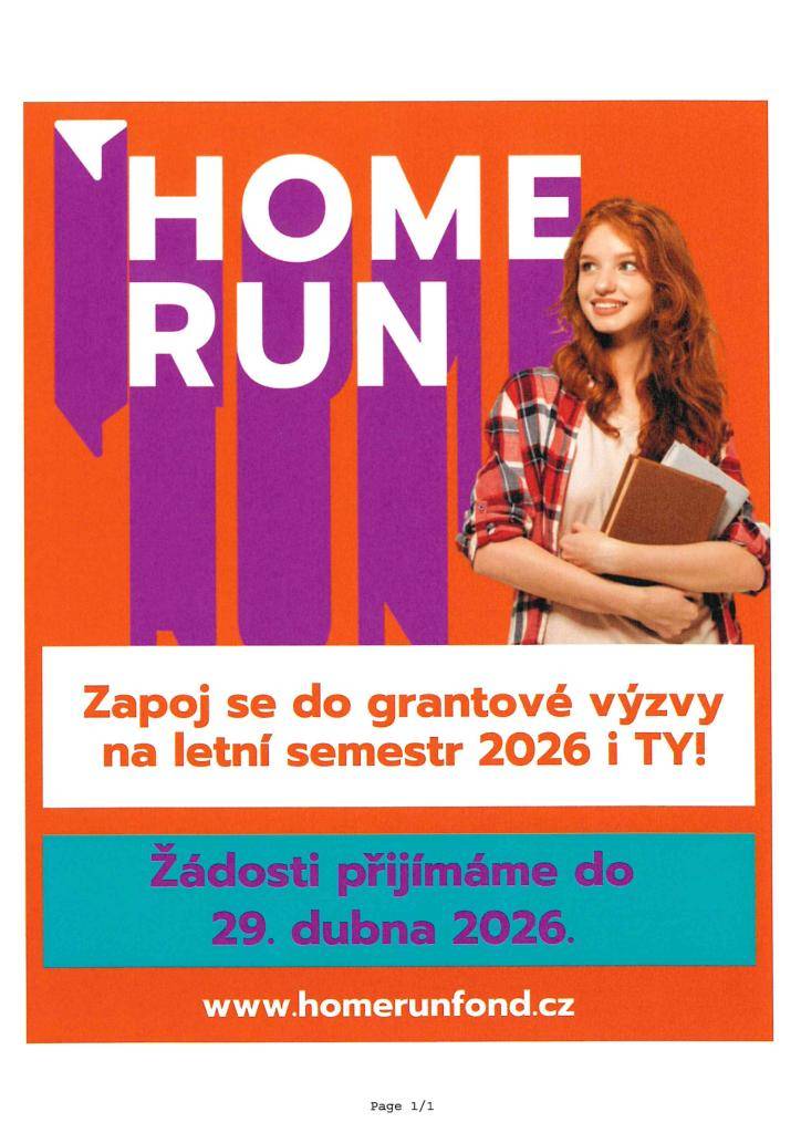 Grantová výzva pro VŠ studenty spuštěna
