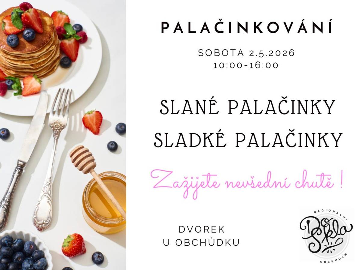 sobota 2.5.2026, 10:00 - 16:00  Dvorek u obchůdku DO SKLA, Sloup 226