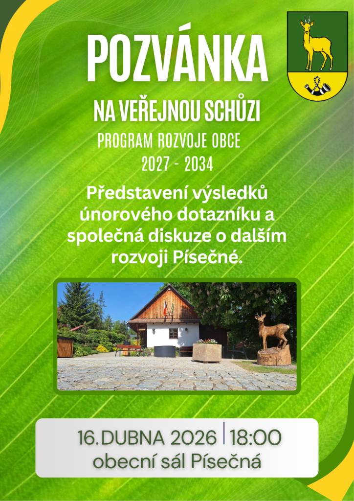 Pozvánka na veřejnou schůzi