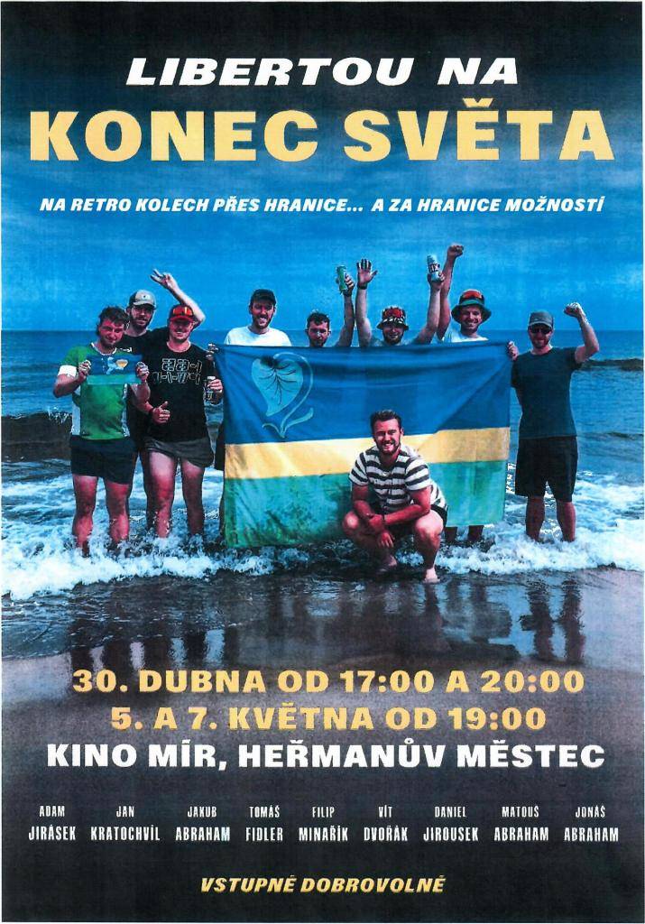 Zveme vás na projekci filmu, která se uskuteční v Kině Mír v Heřmanově Městci.