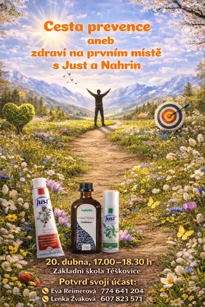 EVVO ve spolupráci s MŠ a ZŠ Těškovice pořádá pro rodiče s dětmi a další zájemce přednášku o zdraví a zdravém životním stylu, o bylinkách a esenciálních olejích. Akce se uskuteční 20.4. od 17.00 do cca 18.30 v environmentální učebně ve ZŠ Těškovice. Těšíme se na Vás.