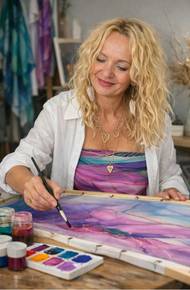 Blanka při malování