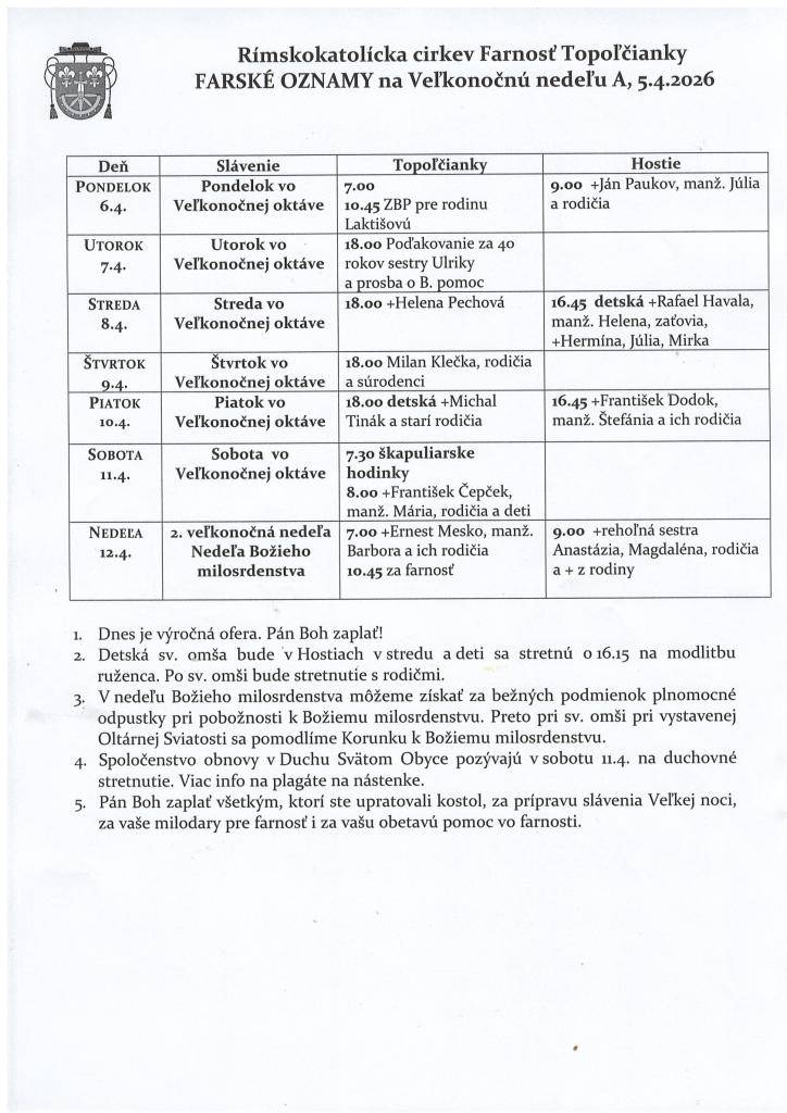 farské oznamy
