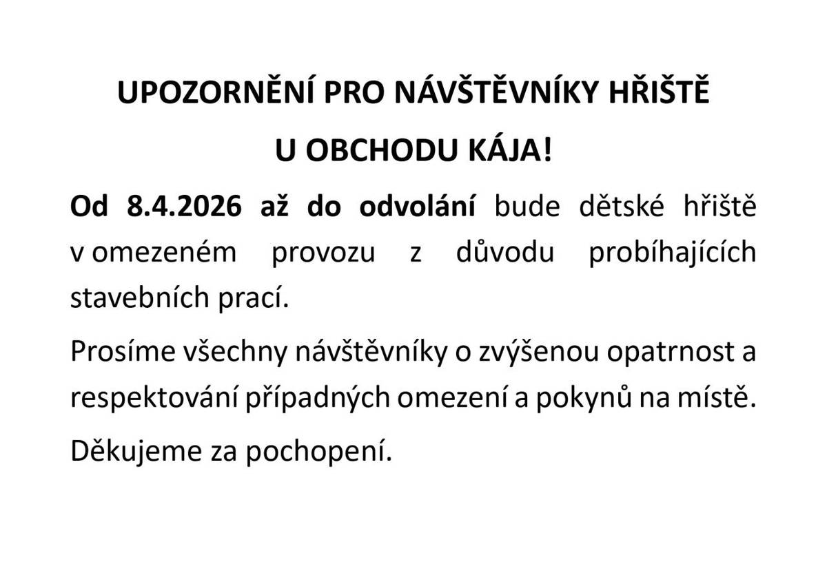 Od 8.4.2026 do odvolání