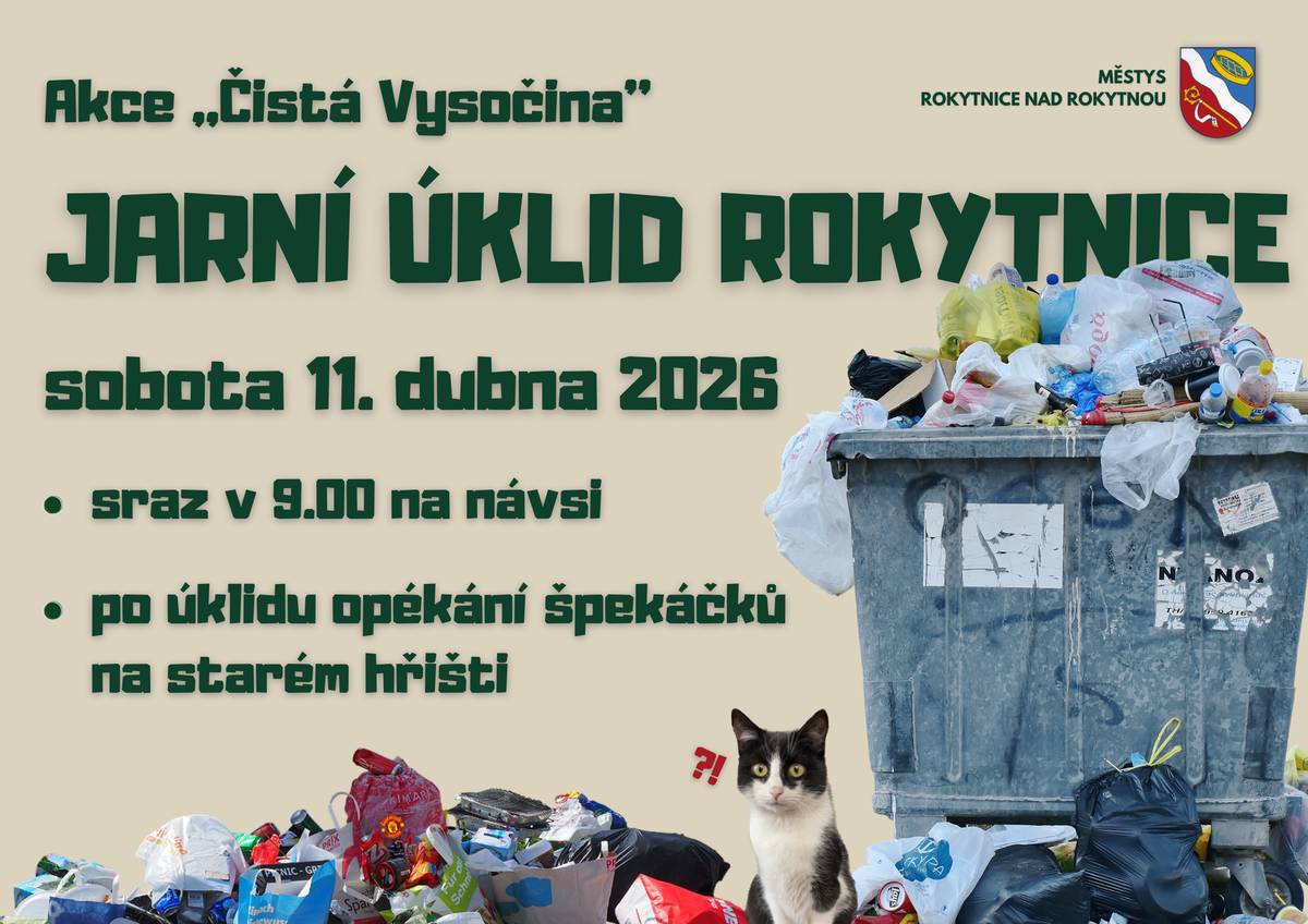 akce "Čistá Vysočina" Již tuto sobotu v 9:00 na návsi.