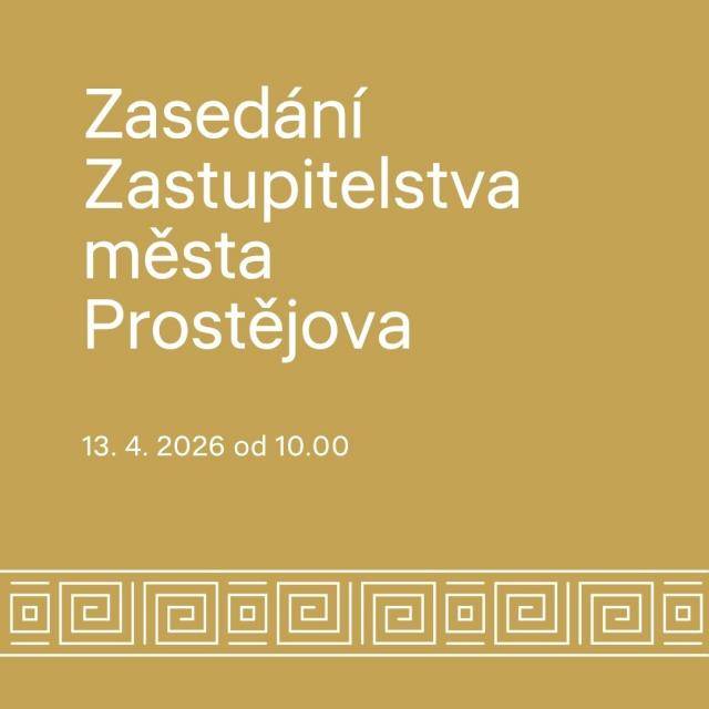 Informujeme, že 21. zasedání Zastupitelstva města Prostějova na den 13. 4. 2026 od 10:00 hod. do jednací síně radnice v Prostějově, nám. T. G. Masaryka 130/14.                               Číst dál...