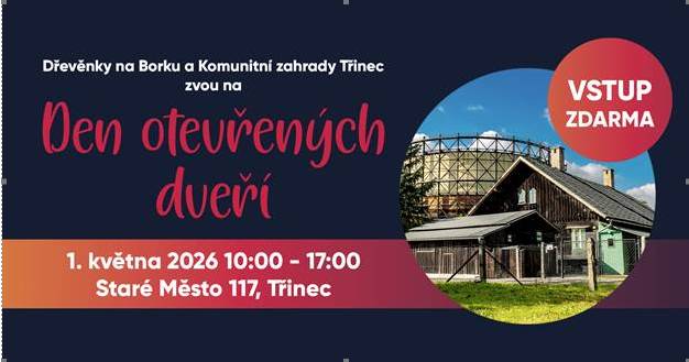 Dřevěnky na Borku a Komunitní zahrady Třinec zvou všechny zájemce na akci, která se zaměřuje na ekologické a komunitní aktivity. Účastníci se mohou těšit na zajímavé přednášky, workshopy a diskuze o udržitelnosti a péči o životní prostředí. Více viz plakát.